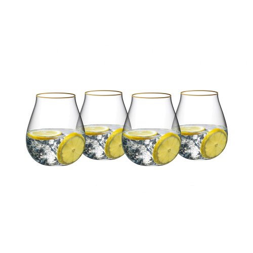 Gin Glas O 4er Set Limited Gold